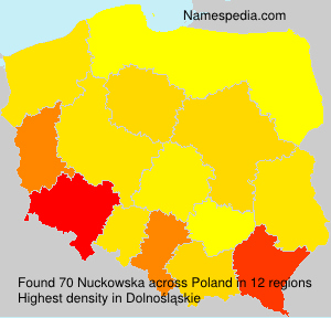 Surname Nuckowska in Poland Surname Nuckowska in Poland