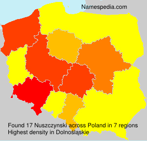 Surname Nuszczynski in Poland Surname Nuszczynski in Poland