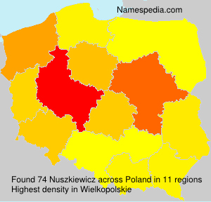 Surname Nuszkiewicz in Poland Surname Nuszkiewicz in Poland