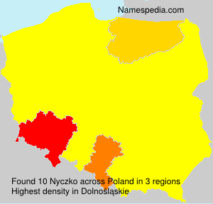Surname Nyczko in Poland Surname Nyczko in Poland