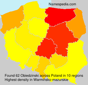 Surname Obiedzinski in Poland Surname Obiedzinski in Poland