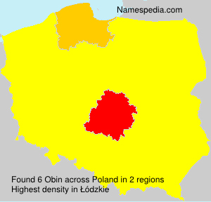 Surname Obin in Poland Surname Obin in Poland