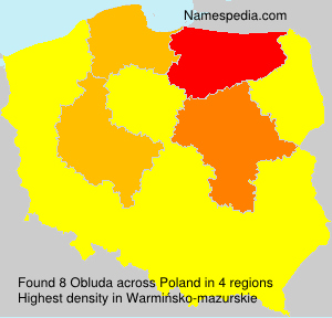 Surname Obluda in Poland Surname Obluda in Poland