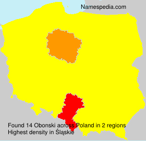 Surname Obonski in Poland Surname Obonski in Poland