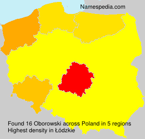 Surname Oborowski in Poland Surname Oborowski in Poland