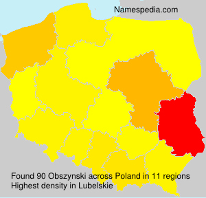 Surname Obszynski in Poland Surname Obszynski in Poland