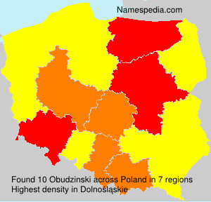 Surname Obudzinski in Poland Surname Obudzinski in Poland