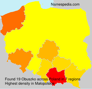 Surname Obuszko in Poland Surname Obuszko in Poland