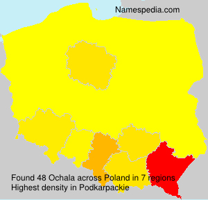 Surname Ochala in Poland Surname Ochala in Poland