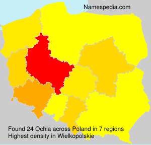 Surname Ochla in Poland
