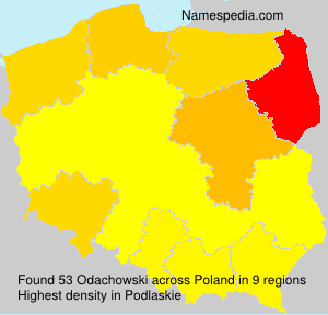 Surname Odachowski in Poland Surname Odachowski in Poland