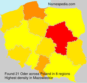 Surname Oder in Poland