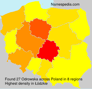 Surname Odrowska in Poland Surname Odrowska in Poland