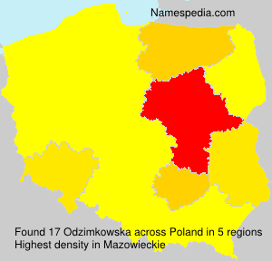 Surname Odzimkowska in Poland Surname Odzimkowska in Poland