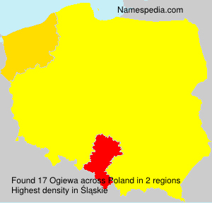 Surname Ogiewa in Poland Surname Ogiewa in Poland