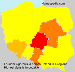 Surname Ogorowska in Poland Surname Ogorowska in Poland