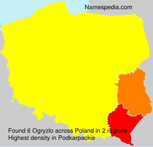 Surname Ogryzlo in Poland Surname Ogryzlo in Poland