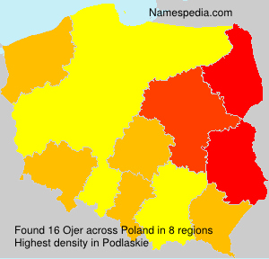Surname Ojer in Poland Surname Ojer in Poland