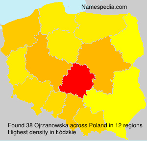 Surname Ojrzanowska in Poland