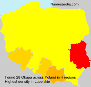 Surname Okapa in Poland