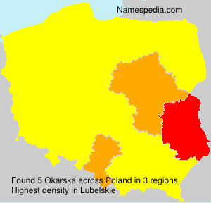 Surname Okarska in Poland Surname Okarska in Poland