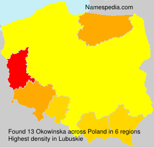 Surname Okowinska in Poland