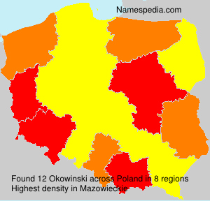 Surname Okowinski in Poland Surname Okowinski in Poland
