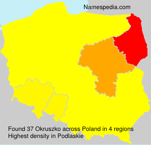 Surname Okruszko in Poland Surname Okruszko in Poland
