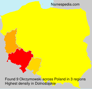 Surname Okrzymowski in Poland Surname Okrzymowski in Poland