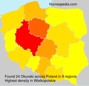 Surname Okunski in Poland Surname Okunski in Poland