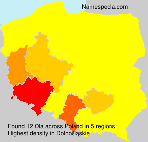 Surname Ola in Poland Surname Ola in Poland