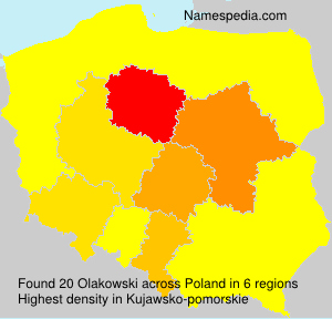 Surname Olakowski in Poland Surname Olakowski in Poland