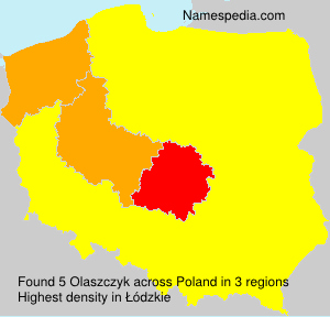 Surname Olaszczyk in Poland Surname Olaszczyk in Poland