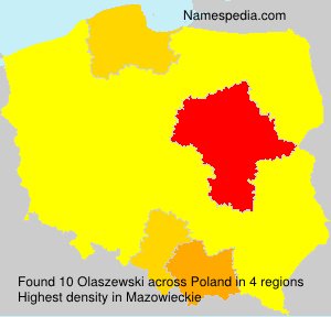 Surname Olaszewski in Poland Surname Olaszewski in Poland