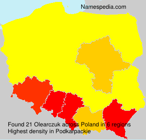 Surname Olearczuk in Poland Surname Olearczuk in Poland