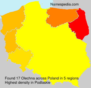Surname Olechna in Poland Surname Olechna in Poland