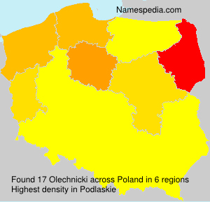 Surname Olechnicki in Poland Surname Olechnicki in Poland