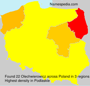 Surname Olechwierowicz in Poland Surname Olechwierowicz in Poland