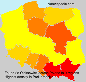 Surname Oleksowicz in Poland Surname Oleksowicz in Poland