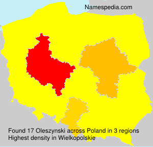 Surname Oleszynski in Poland Surname Oleszynski in Poland