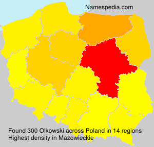 Surname Olkowski in Poland Surname Olkowski in Poland