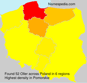 Surname Oller in Poland Surname Oller in Poland