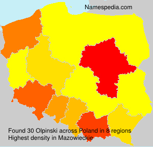Surname Olpinski in Poland Surname Olpinski in Poland