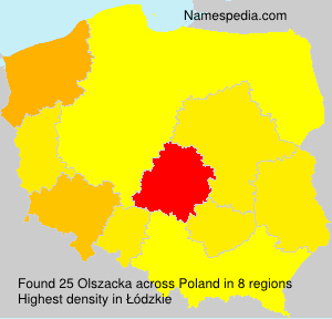 Surname Olszacka in Poland Surname Olszacka in Poland
