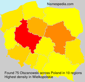 Surname Olszanowski in Poland Surname Olszanowski in Poland