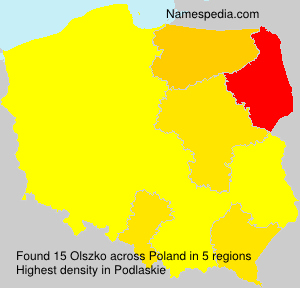 Surname Olszko in Poland Surname Olszko in Poland