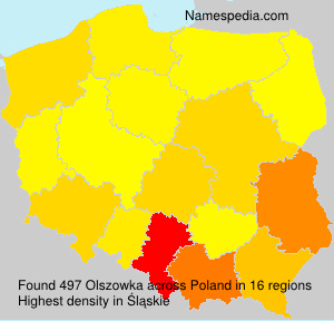 Surname Olszowka in Poland Surname Olszowka in Poland