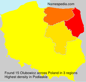 Surname Olubowicz in Poland Surname Olubowicz in Poland