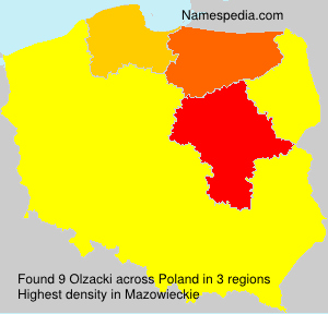 Surname Olzacki in Poland