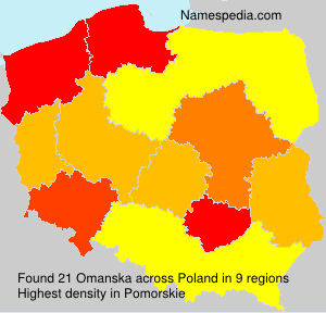 Surname Omanska in Poland
